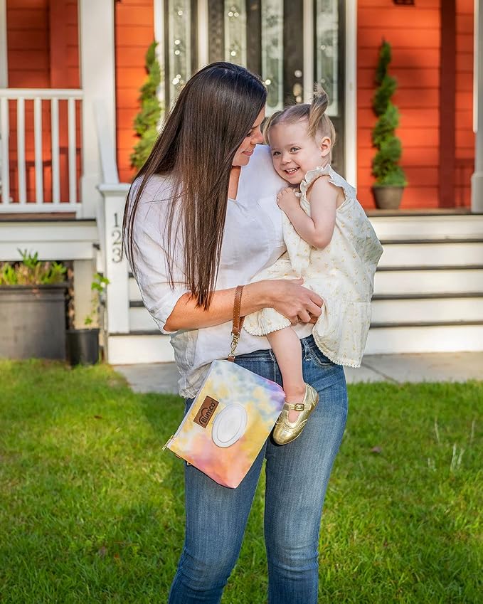 Bumco Diaper Clutch - Portable Wipes Dispenser & Baby Travel Essential, Airtight Dispenser, Refillable Wipes Container, Travel Baby Essentials, Diaper Bag Purse