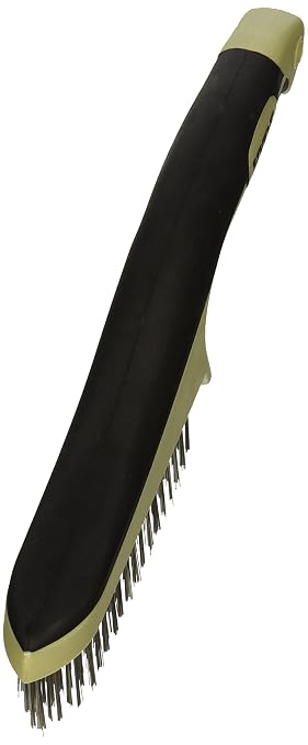 Hyde - 181348 HYDE 46842 Stainless Steel Wire Brush with Narrow Profile, 11-inch, MAXXGRIP PRO (Pack of 4)