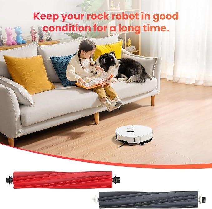1 Set Main Brush Replacement for Roborock S8/ S8+/ S8 Pro Ultra Vacuum | S8 MaxV Ultra/ S8 Max Ultra/ Q5 Pro/ Q5 Pro+/ Q5 Max+/ Q8 Max/ Q8 Max+/ Qrevo Master/ Qrevo Slim Vacuum Roller Brush Parts