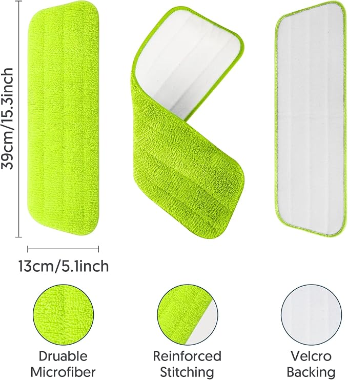 7 Pack Washable Microfiber Mop Pads for Swiffer PowerMop: Wet Mop Refills | Power Mop Refills Multi-purpose, Floor Mop Dust Mop Pads Reusable Replacement, for 13''-15'' Spray Mops Multi-surface Floors