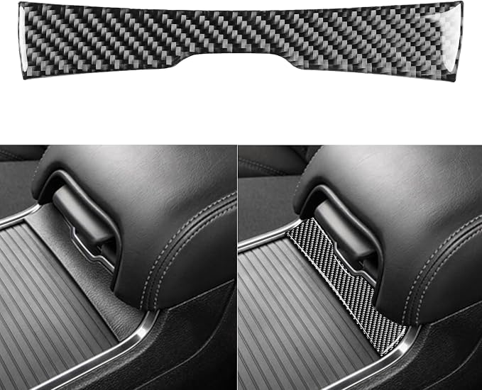 Real Carbon Fiber Trim for Dodge Charger Chrysler 300 Accessories | for Charger 2011+ Chrysler 300 2011-2023 Lower Part of The Armrest Sticker Interior Thick Overlay Decal