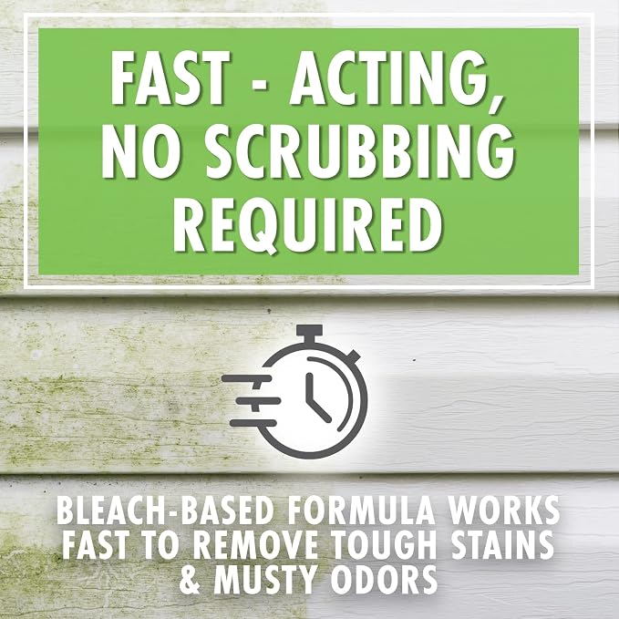 30 SECONDS Mold & Mildew Stain Remover Spray- Indoor & Outdoor Use - 2 Pack (2)