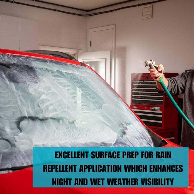 Invisible Glass 91411 Glass Stripper – Hard Water Spot Remover – Strips Coatings, Waxes, Oils & Road Film – Preps Windshields for Rain Repellent & Ceramic Coating, 4 Fl Oz (Pack of 2)