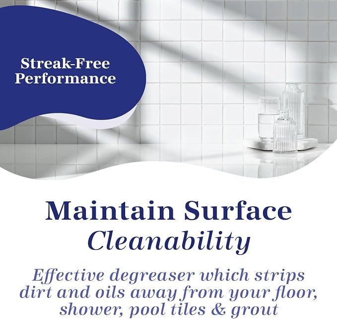 Marblelife Tile & Grout Cleaner - Tile and Grout Cleaner for Floors, Pools, Bathroom Shower, Bath & Other Surfaces, Safe & Effective, 32oz