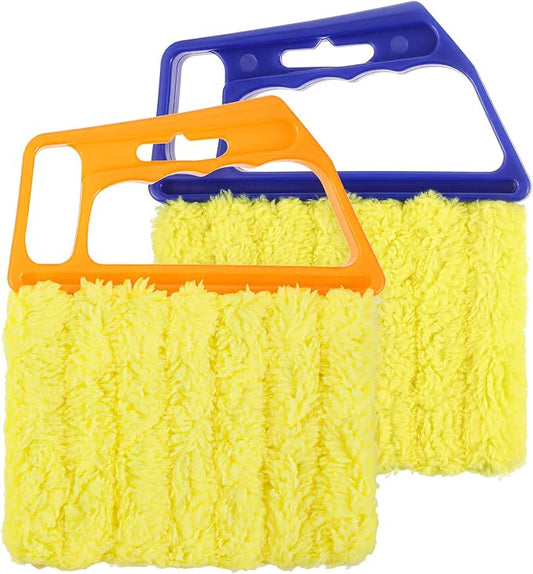 2PCS Blind Duster for Wood Blinds, Window Blind Cleaner Duster Tool | Washable Blinds Dusters for Cleaning, Window& Vinyl Blinds Cleaning