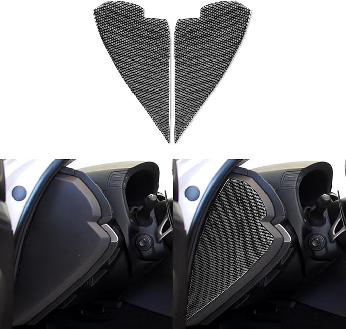 Real Carbon Fiber Trim for Infiniti Accessories | for Infiniti G37 2010-2013 G25 2011 2012 Q60 2014 2015 Side Dash Panel Interior Thick Overlay Decal - B