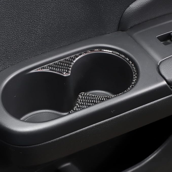 Door Armrest Panel Cup Holder Trim Frame Sticker for Honda Pilot 2016-2022/Ridgeline 2017-2023/Passport 2019-2023, Door Armrest Trim Cover (2rd Row Door Cupholder Trim Frame)