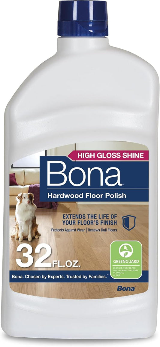 Bona Hardwood Floor Polish - 32 fl oz - High Gloss Shine