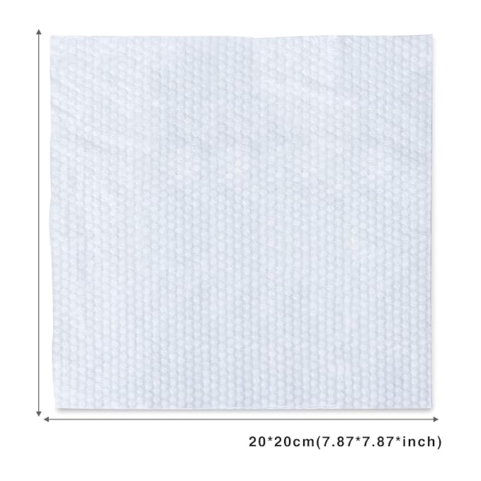 Soft Dry Wipes Cotton Facial Tissues, 600 Count Disposable Face Towels, Cotton Face Towel for Sensitive Skin, Facial Cleansing, Makeup Removing, Surface Cleaning