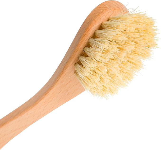 Redecker Dish Brush, Tampico Fiber, Curved Handle – Precision Head for Everyday Cleaning, Made in Germany