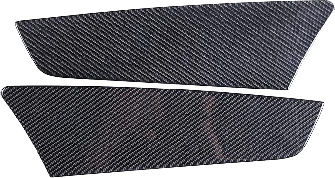 Door Anti-Kick Pad Stickers for Honda Pilot 2016-2022/Ridgeline 2017-2023/Passport 2019-2023, Inner Car Door Anti-Collision Mat, Interior Door Trim Panel, Carbon Fiber (Rear Door Trim Panel Sticker)