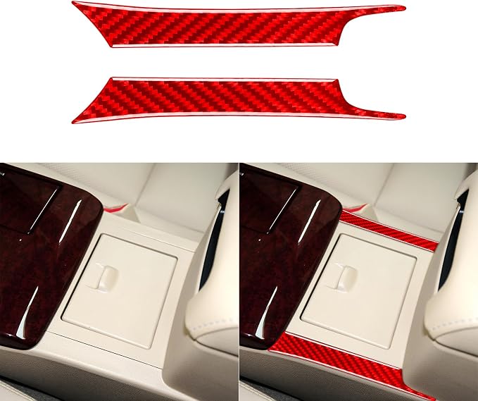 Real Carbon Fiber Trim for Toyota Camry Accessories | for 2012 2013 2014 Gear Shifter Center Console Gear Box Control Panel Side Strip Interior Thick Overlay Decal