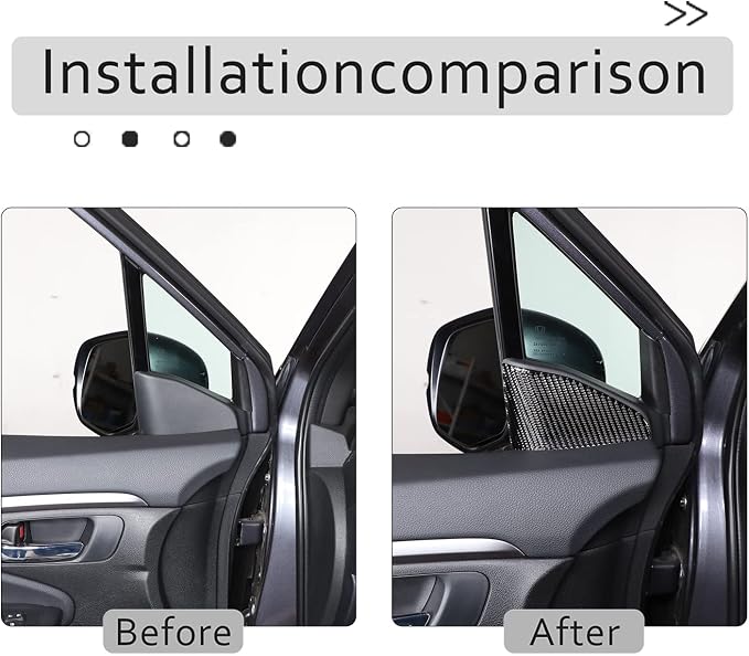 Interior Front Door A-Pillar Triangle Cover Trim for Honda Pilot 2016-2022/ Ridgeline 2017-2023/ Passport 2019-2023, Front Door Inner Triangle A Colum Cover Trim (Inner A-Pillar Trim Sticker)
