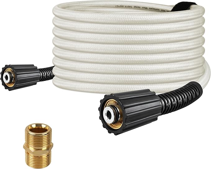 25FT Pressure Washer Hose for Ryobi Power Washer Hose | Replacement Part 308835074 for Ryobi Electric Power Washers RY141600 RY141612 RY141812G With M22 Quick Connector