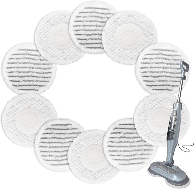 S8201 Steam Mop Pads Replacement for Shark S8201 S8001 S7001 S7201 S7000AMZ S7000 S7005 S7020 S7001C Steam Mop Steam & Scrub Dirt Grip Scrub Washable Pad