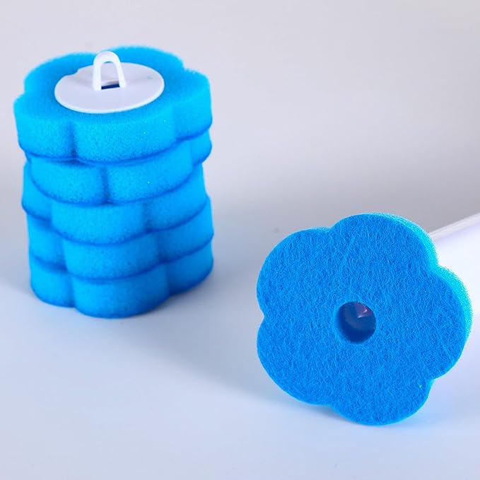 Toilet Wand Refills, 72 Count Disposable Toilet Brush Refills, Toilet Bowl Wand Refills, Scrubber Refill Pads Compatible with luluaday Wand Refill System for Sink Bathtub Wash Basin