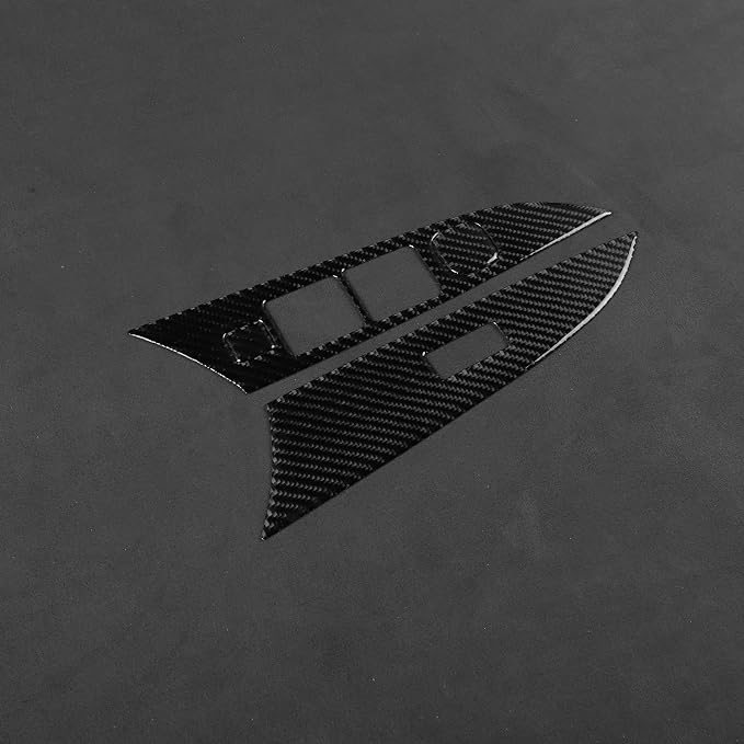Fit for Mazda 3 2004-2009 Carbon Fiber Door Window Switch Stickers | Door Window Switch Panel Trim Decorations | Accessories | Anti-scratch | Self-adhesive