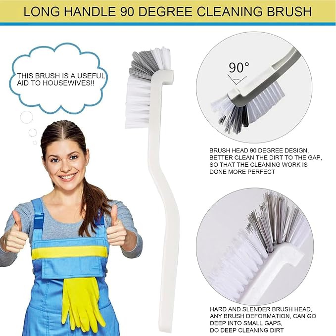 16 Pcs Crevice Cleaning Brush, Corner Brush, Screen Cleaner Brush, Cleaning Tools for Housekeeping, Garbage Disposal Cleaner Brush, Window Track Cleaning Tools, Kitchen