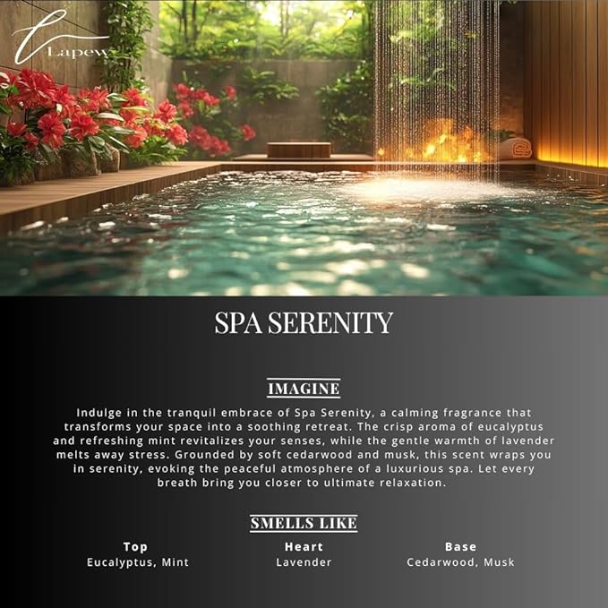 Lapew Room & Linen Spray | Fragrance Mist for Home, Car & Office | Fabric & Air Freshener | Neutralizing Mist | Made in USA | Spa Serenity