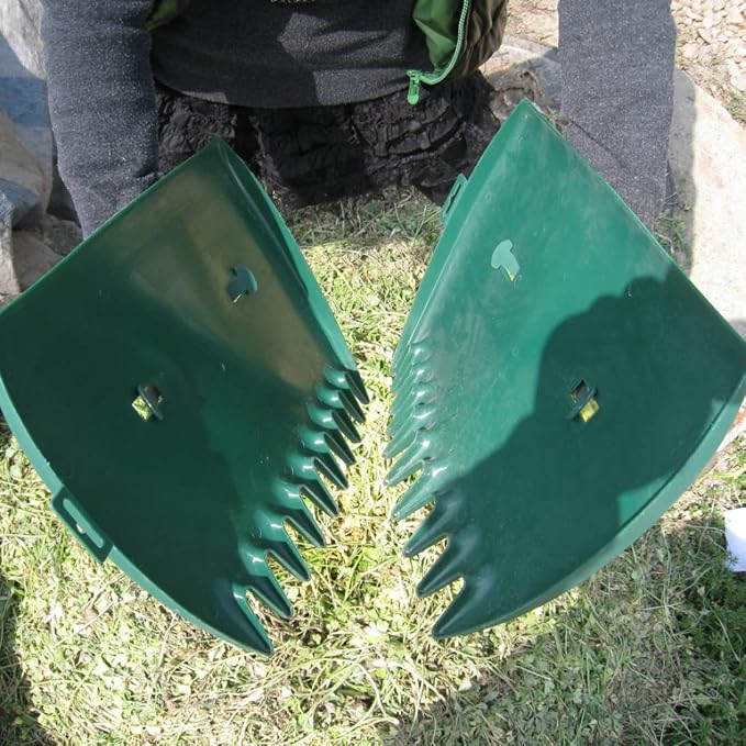 Leaf Picker Upper,Leaf Rake Scoops Garden Cleaning Rubbish Leaf Collector Grabs with Leaf Claws for Weed Easy Picking Up