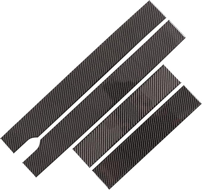 Car Door Sill Scuff Plate Trim Panel, Car Door Entry Guards, Threshold Strip, Door Sill Guard for Honda Pilot 2016-2022, Carbon Fiber (External Door Sill Sticker)