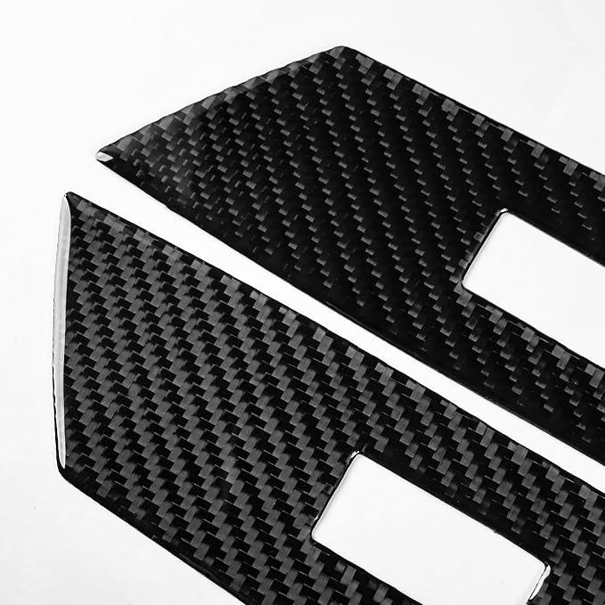 Real Carbon Fiber Door Stickers Fit for Audi A3 8Y S3 2021-2025 | Trim Door Window Switch Panel Cover | Accessories | Anti-scratch | Self-adhesive