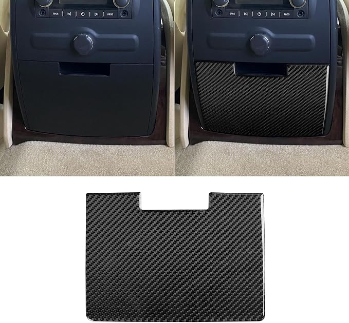 Fit for Cadillac Escalade ESV 2007-2014 / EXT Hybrid 2009-2013 | Real Carbon Fiber | Accessories | Trim Set Reading Light Panel B-Pillar Post Cover | Stickers | Anti-scratch | Self-adhesive