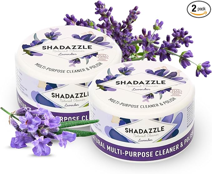 Shadazzle Natural All Purpose Cleaner and Polish – Eco friendly Multi-purpose Cleaning Product (10.58 Ounce (Pack of 2), Lavender)