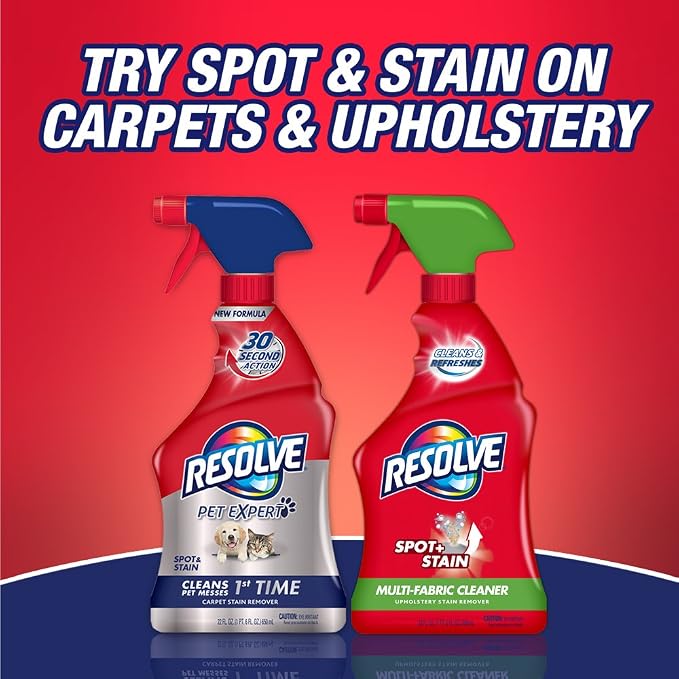 Resolve Carpet Steam Cleaner Solution, 22 fl oz Bottle, 2X Concentrate (Pack of 1)