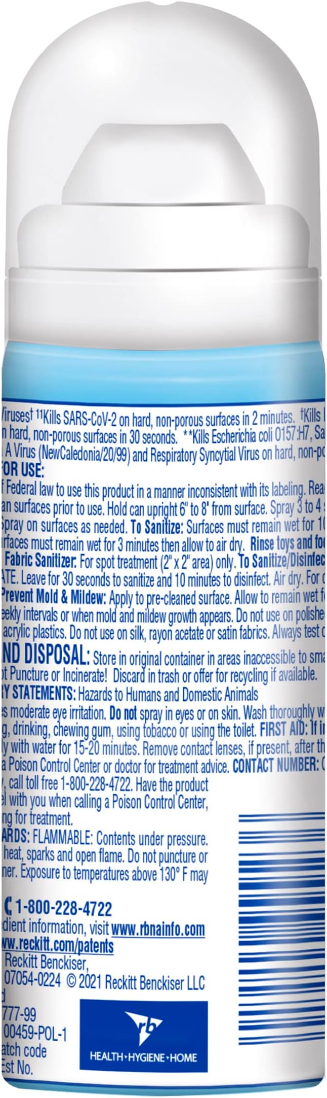 Lysol To Go Disinfectant Spray, Travel Size Sanitizing, For On-the-Go Disinfecting and Deodorizing, Crisp Linen, 1.5 Fl. Oz (Pack of 4)