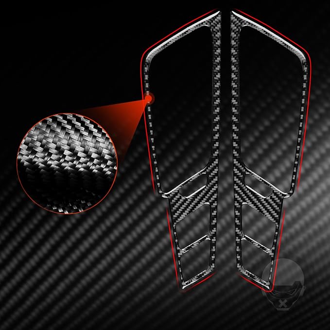 Real Carbon Fiber Trim for Cadillac CTS Accessories | for 2008 2009 2010 2011 2012 2013 Full Set Air Outlets Central Console Dashboard Sticker Interior Thick Overlay Decal