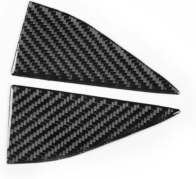 Real Carbon Fiber Rear Stickers Fit for Audi A3 8Y S3 2021-2025 | Rear Window Pillar Trim Decorations | Accessories | Self-adhesive