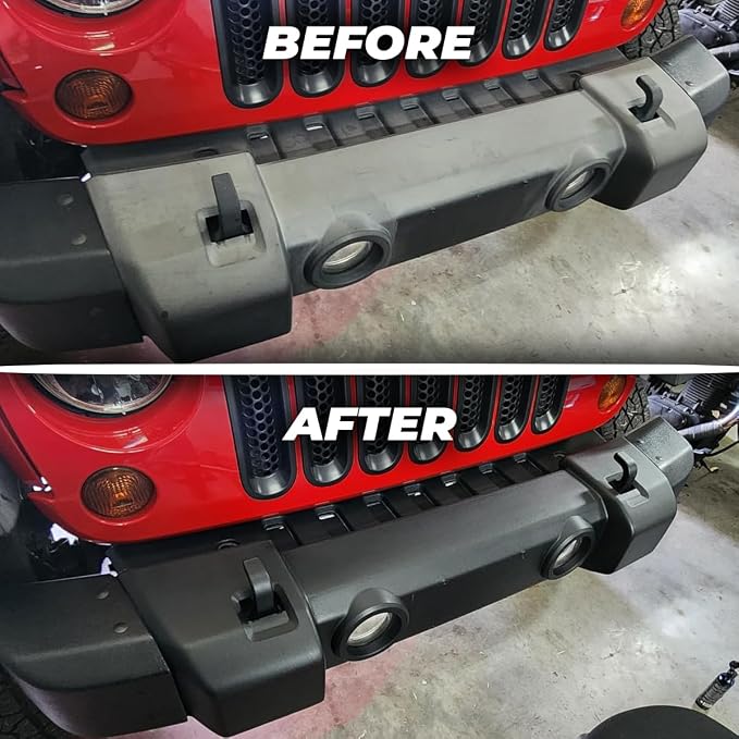 ExoForma Black Trim Restorer - Lasts 6+ Months, Dye Infused Waterproof Plastic Restorer for Cars - Perfect for Faded Bumpers, Trim & Vinyl on Jeeps, Truck Beds, Avalanches & ATVs | 4oz