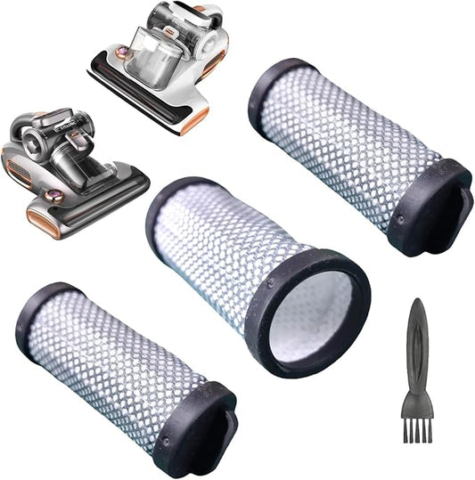 3Pack Hepa Filters Replacement Compatible with JIGOO T600 Mattress Vacuum Cleaner, Spare Parts or Accessories Works with JIGOO Mattress Vacuum, Washable and Durable.