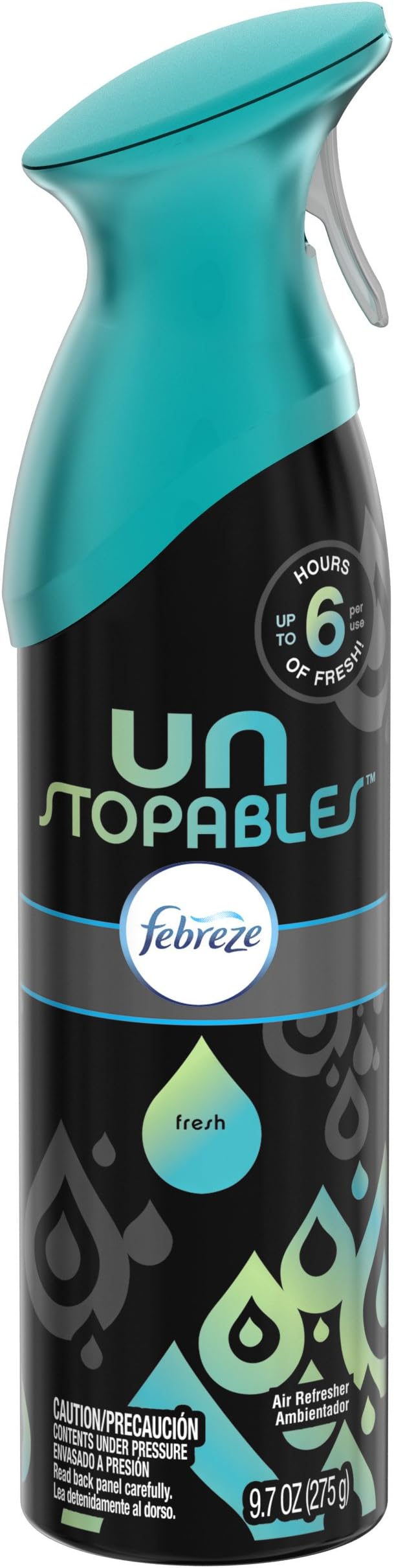 Febreze Air Freshener, Unstopables Air Freshener, Fresh Air Freshener, 9.7 Oz, 6 Count