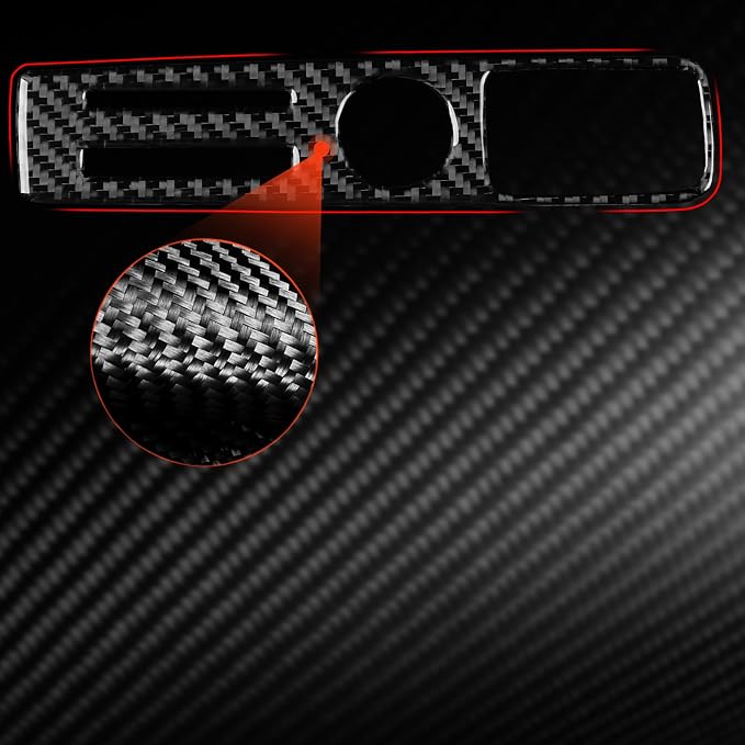 Real Carbon Fiber Accent Stickers Fit for Audi A3 8Y S3 2021-2025 | Trim Accent Handbrake Panel Center Console | Accessories | Thick Overlay