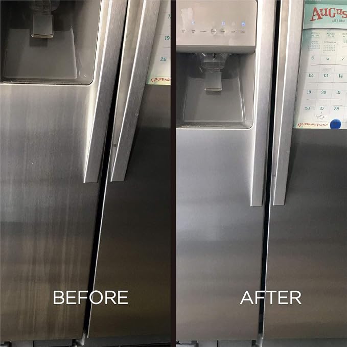 Weiman Stainless Steel Cleaner and Polish - 17 Ounce (6 Pack) - Non-Toxic Protects Appliances from Fingerprints and Leaves a Streak-Less Shine for Refrigerator Dishwasher Oven Grill