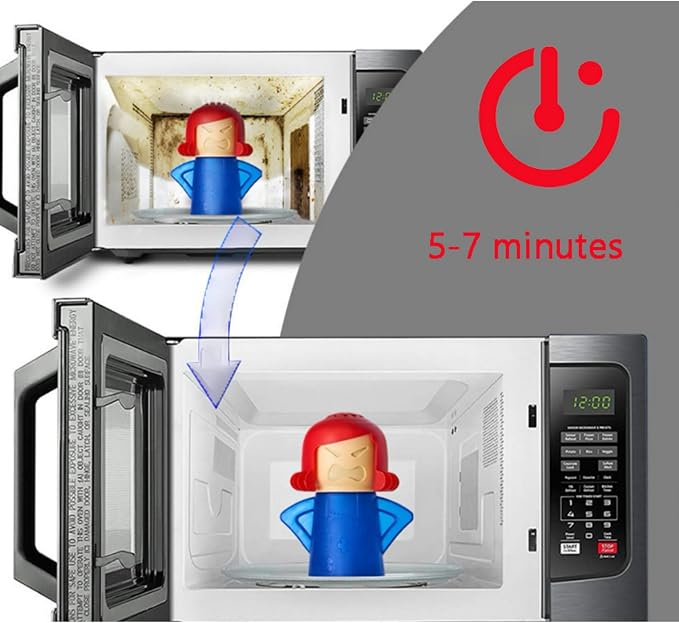 Angry Mama Microwave Steam Cleaner, Reusable Kitchen Gadget & Gift
