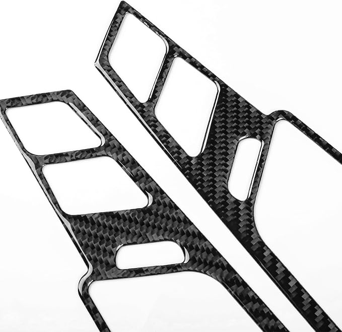 Real Carbon Fiber Trim for Cadillac CTS Accessories | for 2008 2009 2010 2011 2012 2013 Center Control Kit Panel Sticker Interior Thick Overlay Decal