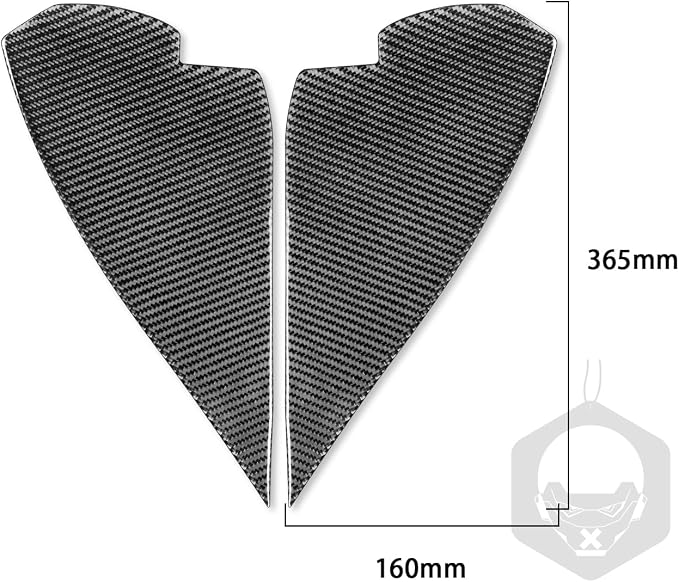 Real Carbon Fiber Trim for Infiniti Accessories | for Infiniti G37 2010-2013 G25 2011 2012 Q60 2014 2015 Side Dash Panel Interior Thick Overlay Decal - B