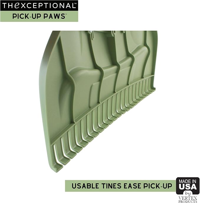 Pick-Up Paws | Premium Leaf Hand Scoops | Garden Grabber Tool for Grass, Clippings, Twigs, Debris or Needles | Set of 2 Lawn & Leaves Clean-Up Yard Rakes | Made in USA by Vertex Products | Model EX700