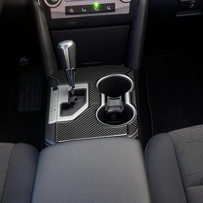 Real Carbon Fiber Trim for Toyota Camry Accessories | for 2012 2013 2014 Gear Shifter Console Panel Frame Sticker Interior Thick Overlay Decal - A