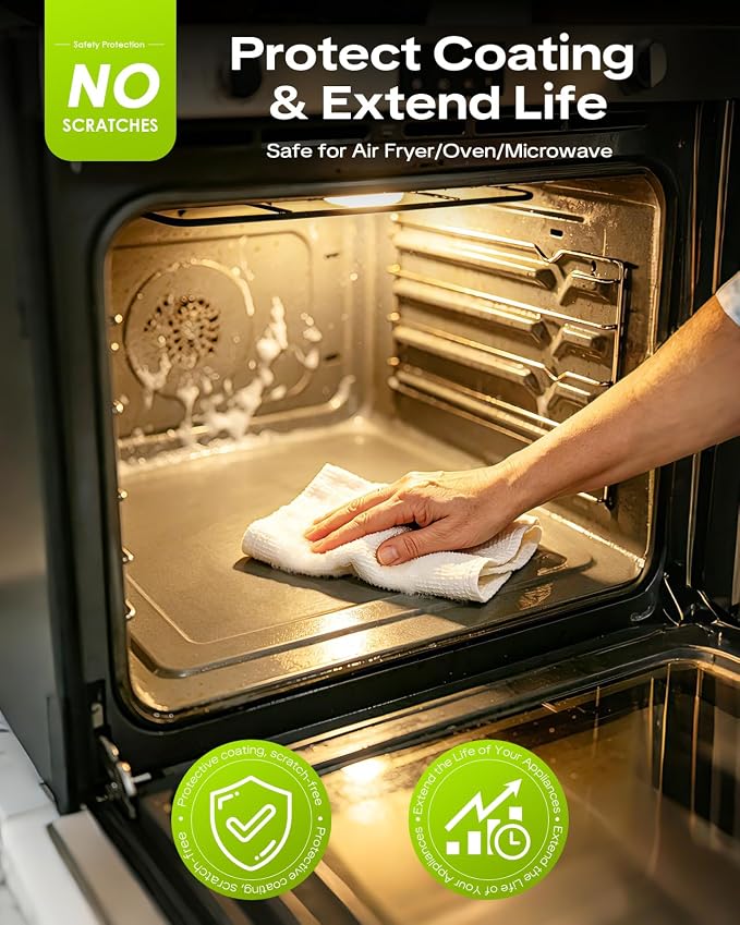 Multifunctional Kitchen Appliance Cleaner, Low-Irritation Degreaser for Oven, Air Fryer, Microwave, Refrigerator & Stove, Non-Corrosive, No Harsh Fumes, with Foam Sprayers, 10.1 Fl Oz*2PCS