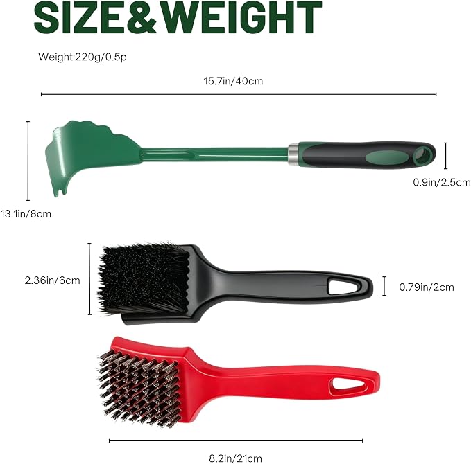 Heavy-Duty Lawn Mower Cleaning Scraper and Cleaning Stiff Brush are Used for the Maintenance and Cleaning of Outdoor Garden Lawn Mower Decks. (1 Pack)