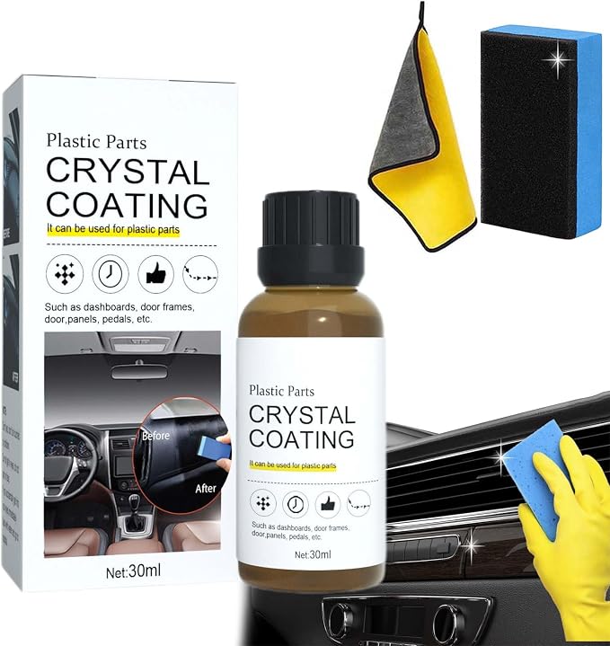 Cristal Coating para Plástico Del Carro, Crystal Coating for Car, Plastic Parts Crystal Coating, Crystal Coating for Car Plastic Parts (1Pc)