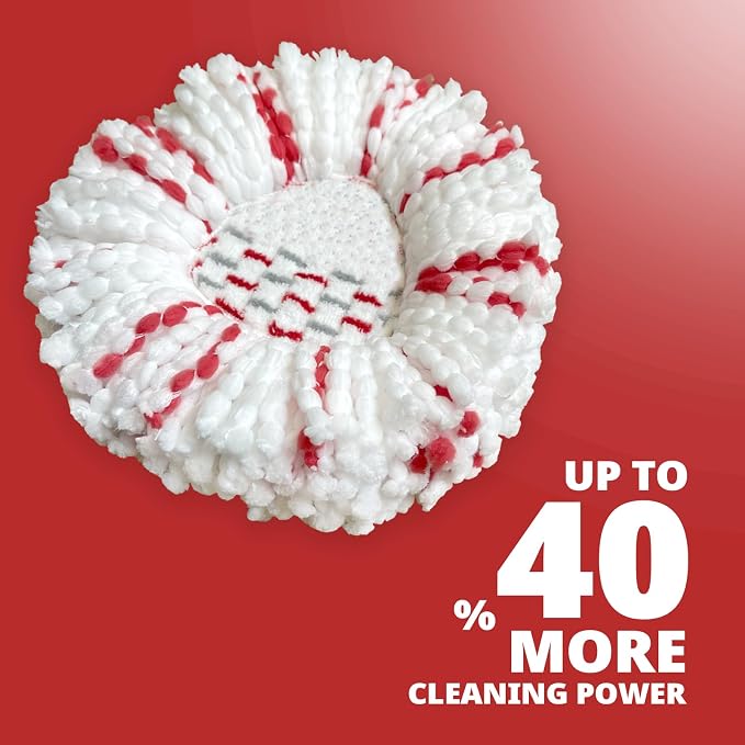 3 Pack Spin Mop Head Replacement for Easy Wring 1-Tank System | Mop Replace Head with 40% More Cleaning Power, Easy Cleaning, Microfiber and Machine Washable, 2026 New Version