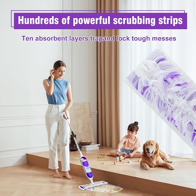 20 Pack Power Mop Refill Pads for Swiffer Power Mop,Disposable | Multi-Surface &Wood Mopping Pad Refills, Swifter Wet Pad Refills, Replacement Mop Pads for Multi-Surface Wood Floor Cleaning