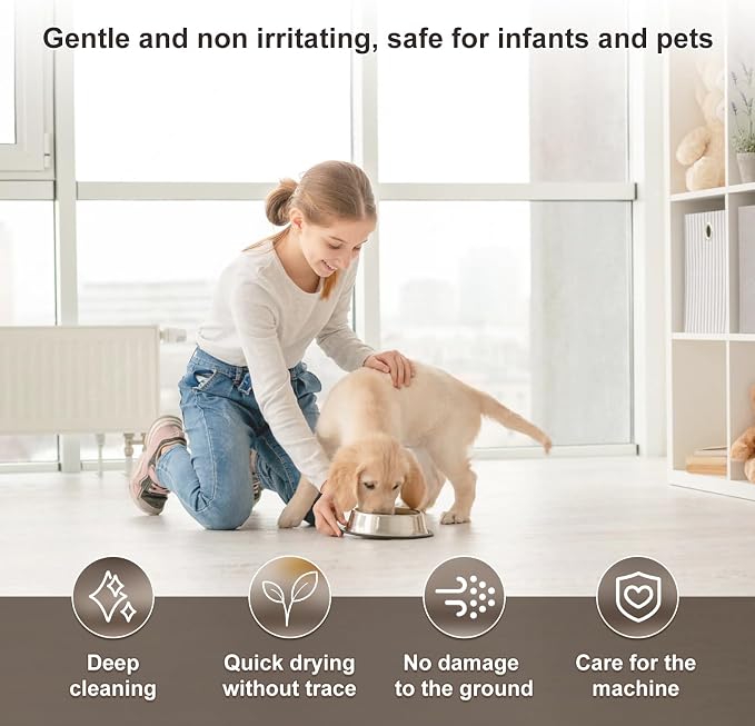 Floor Cleaning Solution Original Scent Compatible with Dreame Vacuum Cleaner Solution, Residue & Streak Free, Suitable for All Robot Vacuum Cleaners and Wireless Wet Dry Dual-Use Vacuum Cleaners