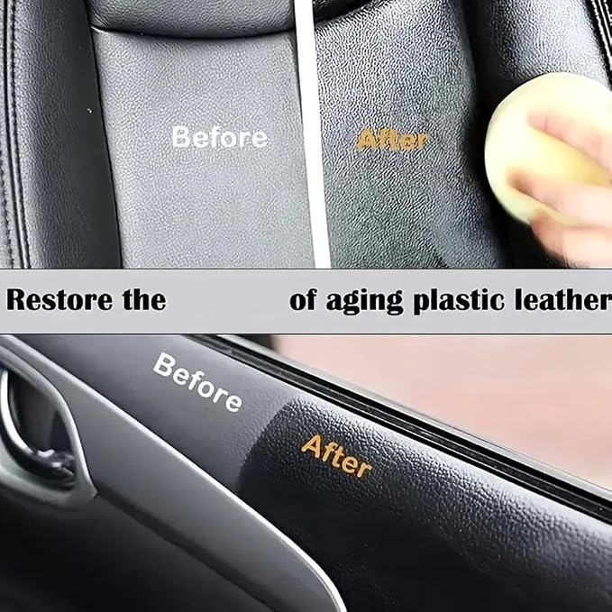 Leather Recoloring Balm, Leather Filler for Filling or Repairing Holes Cracks Scratches, Color Restorer Conditioner with Applicator (55 ML)