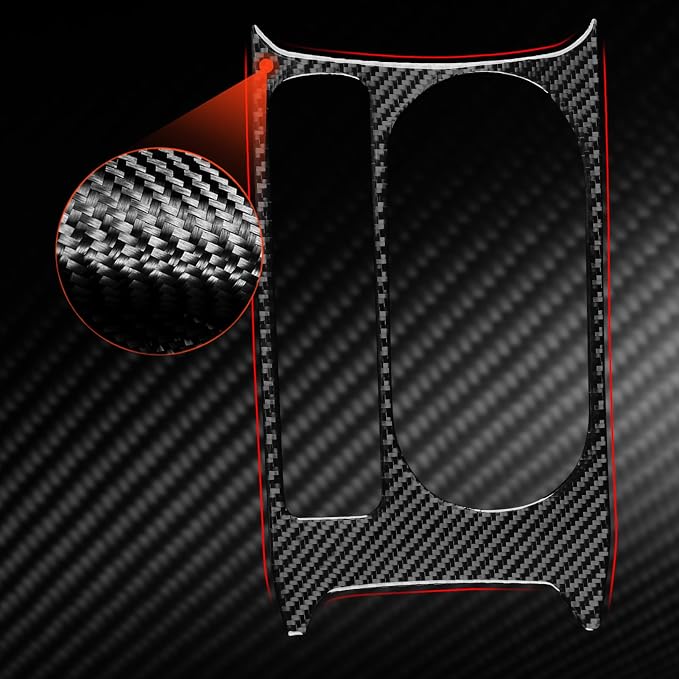 Fit for Audi A3 8Y S3 2021-2025 Real Carbon Fiber Cup Holder Stickers | Cup Holder Frame Center Console | Accessories | Self-adhesive | Thick Overlay